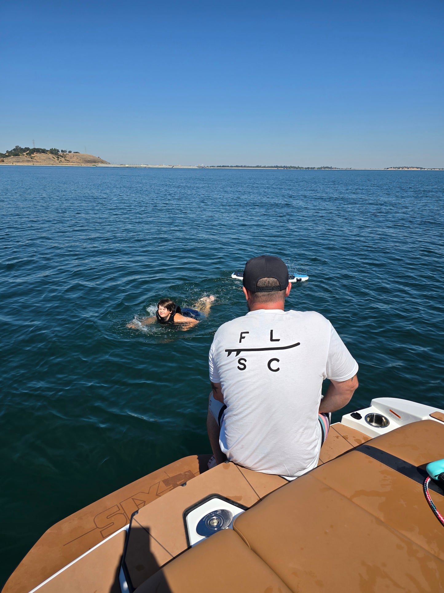 Short Sleeve t-shirt FLSC surfboard logo