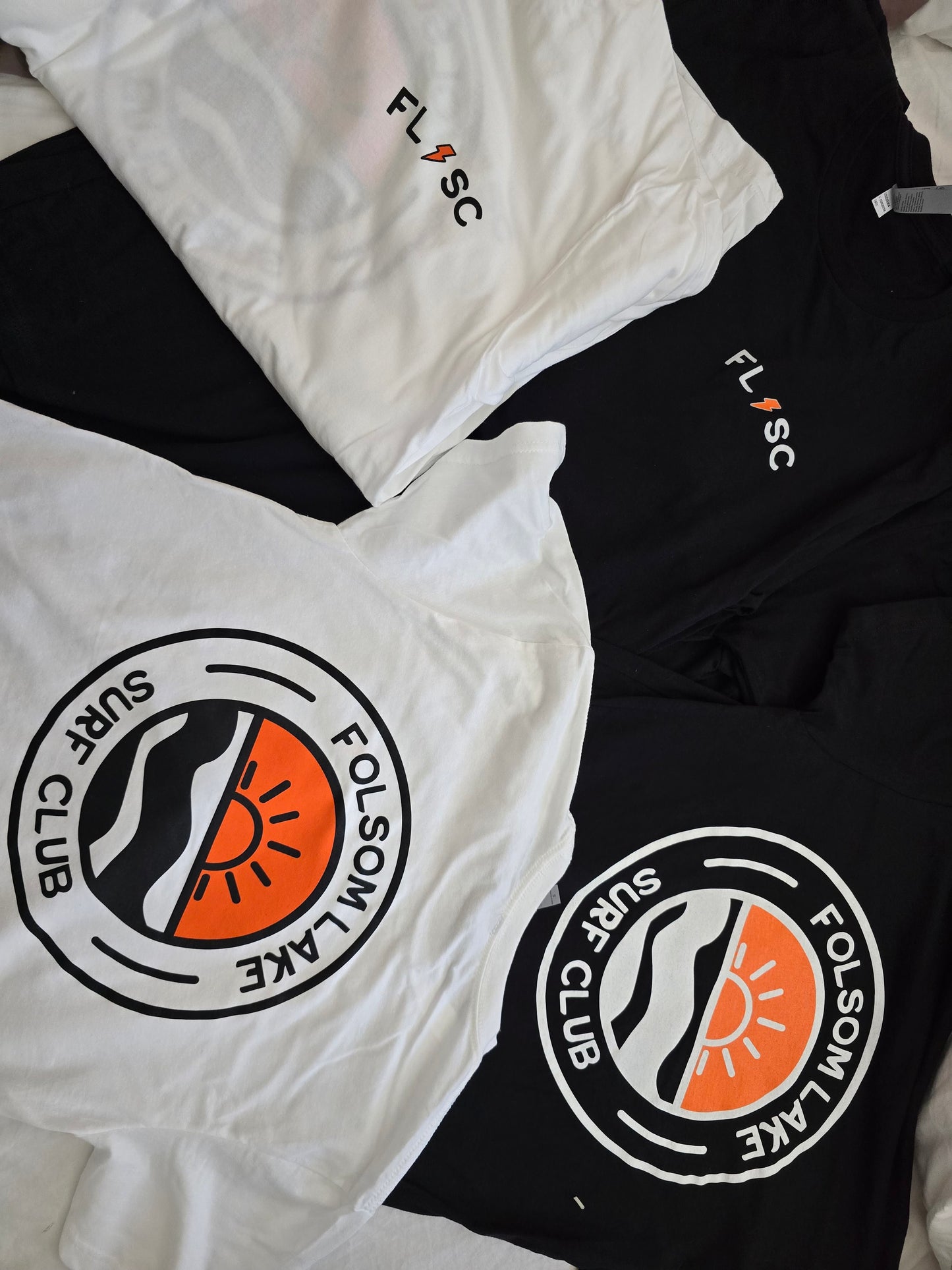 Short sleeve t-shirt - orange/black logo