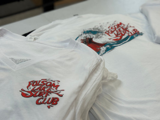 Folsom Lake Surf Club Wave women's V-neck