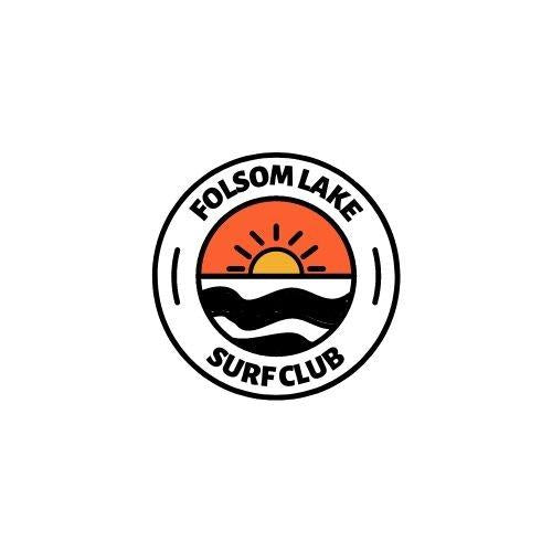 Orange/Black Folsom Lake Surf Club sticker