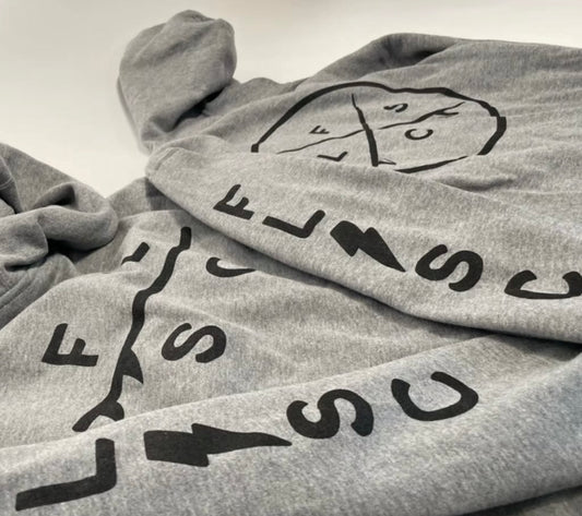 Folsom Lake Surf Club Hoodie - X Surfboard logo